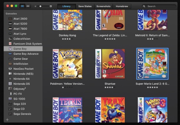 nintendo gameboy advance emulator for mac os x